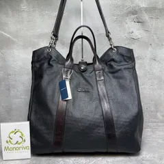 Daniel&Bob × TOMORROWLAND 別注 2WAY トートバッグ コットン ポリウレタンコーティング 牛革 保存袋付 美品 L1-1104のサムネイル