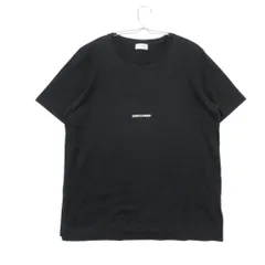 SAINT LAURENT PARIS サンローランパリ 半袖Ｔシャツ ブラック ロゴ トップス ブラック L メンズ 【中古】のサムネイル