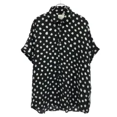 SHAREEF シャリーフ DOT PATTERN S/S SHIRTS ショートスリーブドットシャツ 21533006 ブラック ホワイト 2のサムネイル