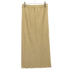 PLEATS PLEASE プリーツスカート ロング丈 マスタードSize2 PLEATS PLEASE プリーツスカート ロング丈 マスタードSize2 - メルカリ