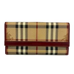 BURBERRY バーバリー 長財布 ノバチェック キャンバス レザー - メルカリ