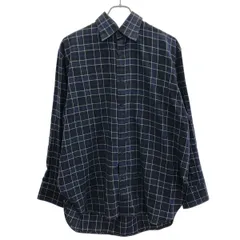 BALENCIAGA バレンシアガ 18AW  チェックシャツ 419982 TBM08 ネイビー 36のサムネイル
