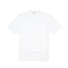 GRAN SASSO グランサッソ / FILO SCOZIA Tシャツ カットソー クルーネック 半袖 春夏 メンズ シルケット加工 コットン 100% ホワイト イタリア製 443101のサムネイル
