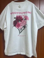 正規品 ウーヨンミ フラワー 半袖Tシャツ 白 48