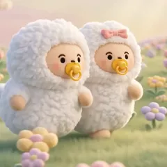 バブ子　ハンドメイド　ぬいぐるみ　キーホルダー