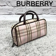 BURBERRY バーバリー ミニハンドバッグ型 ポーチ キャンバス チェックのサムネイル
