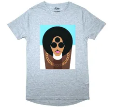 Prince / The Many Faces of Prince Round Tail Tee 5 (Grey) - プリンス Tシャツのサムネイル