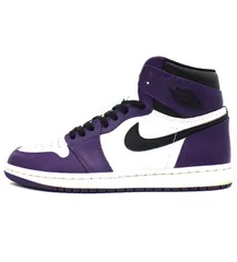 ナイキ NIKE 【 AIR JORDAN 1 RERO HIGH OG COURT PURPLE 555088 500 】 エア ジョーダン 1 レトロ ハイ コート パープル スニーカー h8429のサムネイル