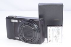 RICOH CX3 ブラック デジタルカメラ バッテリー・充電器付き 動作確認