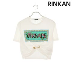 ◇VERSACE◇レオパード ロゴ ピン付き Tシャツ ベルサーチ - メルカリ