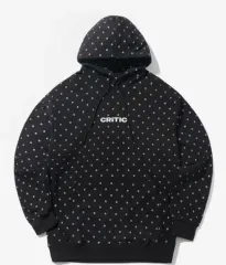 ユニセックス ドット パータン フーディー Tシャツ ブラック mのサムネイル