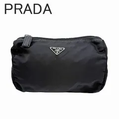 PRADA プラダ ナイロンポーチ ブラック 三角ロゴ 化粧ポーチ 小物入れのサムネイル