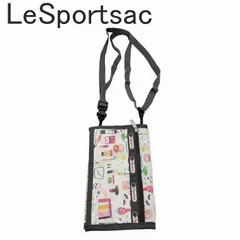 LeSportsac レスポートサック ショルダーウォレット お財布ポシェット 総柄 ホワイトのサムネイル