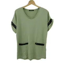 メイソングレイ 半袖Ｔシャツ トップス ビジュー レディース 2サイズ グリーン MAYSON GREY 【中古】のサムネイル