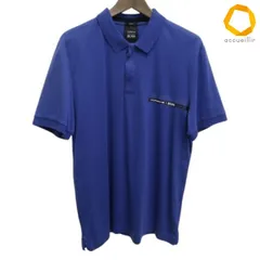 #s ヒューゴボス HUGO BOSS ポルシェ PORSCHE コラボ ポロシャツ XL 青 半袖 ハーフジップ SLIM FIT 大きいサイズ メンズ [988009] k01のサムネイル
