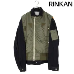 サカイ  22AW  Nylon Twill Mix Blouson/22-02825M ナイロンツイルデニムドッキングMA-1ブルゾン メンズ 3のサムネイル
