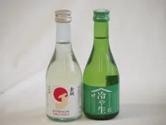 日本酒生貯蔵300シリーズ 2本セット(吉乃川 冷や生(新潟県) 金しゃち酒造 金鯱本醸造生貯蔵酒(愛知県)) 300ml×2本のサムネイル