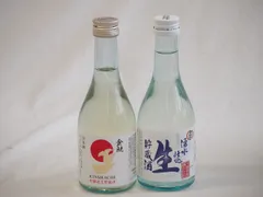 日本酒生貯蔵300シリーズ 2本セット(金しゃち酒造 金鯱本醸造生貯蔵酒(愛知県) 盛田 ねのひ湧水仕込生貯蔵酒(愛知県)) 300ml×2本のサムネイル