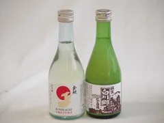 日本酒生貯蔵300シリーズ 2本セット(金しゃち酒造 金鯱本醸造生貯蔵酒(愛知県) 三輪酒造 白川郷純米にごり酒(岐阜県)) 300ml×2本のサムネイル