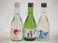 日本酒生貯蔵300シリーズ 3本セット(金しゃち酒造 金鯱本醸造生貯蔵酒(愛知県) 宮崎本店 淡麗純米宮の雪(三重県) 宮崎本店 本醸造冷や生貯蔵酒(三重県)) 300ml×3本のサムネイル