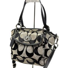 COACH ポピーシグネチャー ルレックススポットライトトート 2wayバッグ