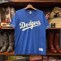 90s ラッセル ジェニュイン マーチャンダイズ LAドジャーズ サポーターズ Tシャツ N1763のサムネイル