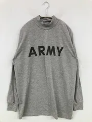 SOFFE ソフィー Tシャツ/カットソー グレー 無地 前面プリント ロング丈 長袖 タートルネック/ハイネック メンズのサムネイル