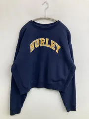 Hurley ハーレー スウェット X-Small ネイビー コットン スウェット 前面プリント ブランドロゴ 長袖 レディースのサムネイル