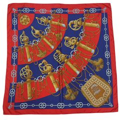 【美品】エルメス　スカーフ　カレ90LES GIROUETTES 風見鶏 美品】エルメス カレ90 LES GIROUETTES 風見鶏 シルクスカーフ - メルカリ