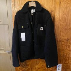 新品 sacai carhartt wip レザー ジャケット タグ付 S 1 - メルカリ