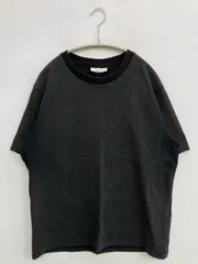 MXP Tシャツ/カットソー L ブラック 無地 ミドル丈 半袖 クルーネック(丸首) メンズのサムネイル