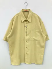 GREENCLUBS グリーンクラブス シャツ/ブラウス 3 イエロー リネン・麻 無地 刺繍 ミドル丈 半袖 レギュラーカラー メンズのサムネイル