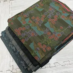 大島紬 着物 正絹 5着 着物まとめ売り リメイク材料 s-957のサムネイル