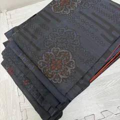 大島紬 着物 正絹 5着 着物まとめ売り リメイク材料 s-963のサムネイル