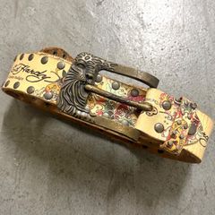 Ed Hardy スカル柄 スタッズ ベルト ヴィンテージ - メルカリ