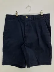 TOMMY HILFIGER トミーヒルフィガー チノパンツ 30 ネイビー ショート・ひざ上丈 コットン 無地 ワンポイント スタンダード レギュラー メンズ