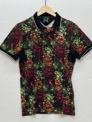 *Free Shipping* OAKLEY Men's Golf Wear Short-Sleeve Polo Shirt, Skull Pattern, Size L, Used Item 囗G■