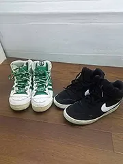 け50609 ナイキ コートバーロウ ミッドカットスニーカー adidas 27.5cm/NIKE 26cm 2足まとめ のサムネイル