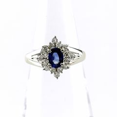 ベニトアイト0.09ct ptリング 8.5号 ベニトアイト0.09ct ptリング 8.5号 - メルカリ