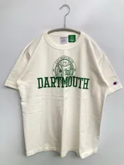 Champion チャンピオン Tシャツ/カットソー M アイボリー 前面プリント ブランドロゴ ミドル丈 半袖 クルーネック(丸首) メンズ レディース