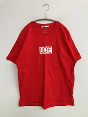 DOPE Tシャツ/カットソー L レッド 前面プリント ワンポイント ブランドロゴ ミドル丈 半袖 クルーネック(丸首) メンズ レディースのサムネイル