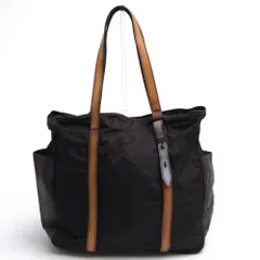 ベルルッティ／Berluti バッグ トートバッグ 鞄 ハンドバッグ メンズ 男性 男性用 ナイロン レザー 革 本革 ブラック 黒  Chill Out カリグラフィ 肩掛け ワンショルダーバッグのサムネイル