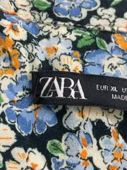 ZARA ザラ シャツ/ブラウス XL 花柄・ボタニカル柄 ミドル丈 長袖 レギュラーカラー レディース