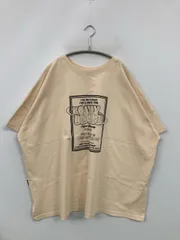JaVa ジャバ Tシャツ/カットソー L ベージュ 前面プリント ブランドロゴ ミドル丈 半袖 クルーネック(丸首) メンズ レディースのサムネイル