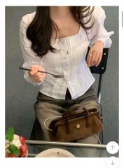未使用 完売品 TODAYFUL パフショルダーコンパクトシャツ エクリュ