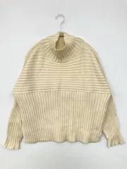 ROPE PICNIC ロペピクニック ニット/セーター 40 アイボリー ニット 無地 ミドル丈 長袖 タートルネック/ハイネック レディース