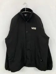VANS バンズ ブルゾン L ブラック ナイロン ボア 無地 バックプリント ブランドロゴ ミドル丈 フードなし ボタン留め メンズのサムネイル