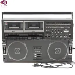 SHARP シャープ GF-818SB SEARCHER-W Wカセット ラジカセ 電源OK FM AM 通常動作 カセット 一部動作確認済 レトロ家電 オーディオのサムネイル