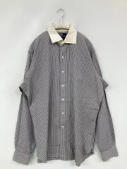 Polo by Ralph Lauren ポロバイラルフローレン シャツ/ブラウス 16-36 パープル ストライプ柄 ミドル丈 長袖 レギュラーカラー メンズ