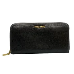 miumiu(ミュウミュウ) 長財布 - 5ML506 黒 ラウンドファスナー レザーのサムネイル